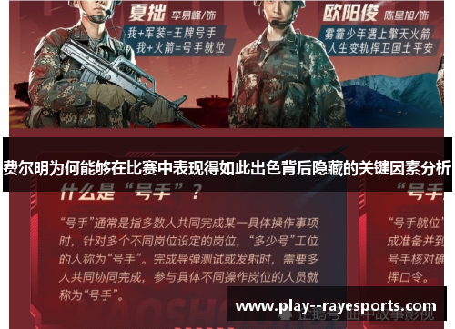 费尔明为何能够在比赛中表现得如此出色背后隐藏的关键因素分析 费尔明为何能够在比赛中表现得如此出色背后隐藏的关键因素分析